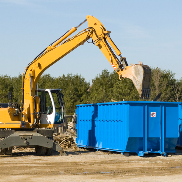 what size residential dumpster rentals are available in Bayfield WI